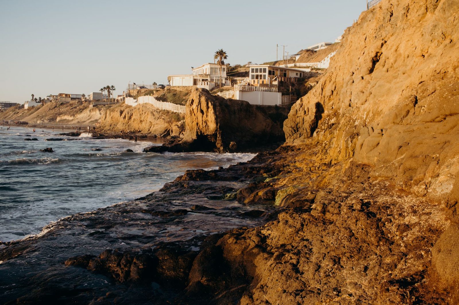 Rocky cliffs along the North County coast