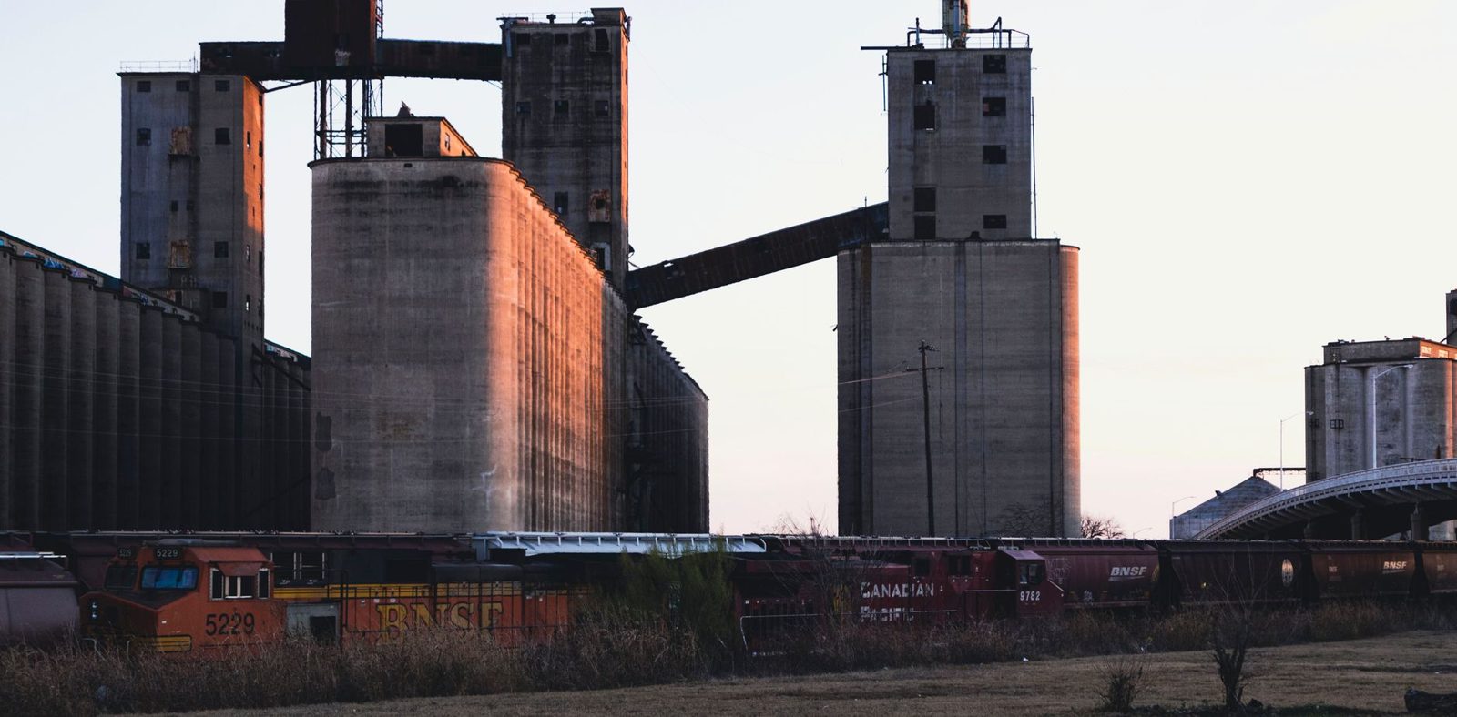 Grain elevators in the Texas Panhandle